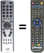 Gleichwertige Fernbedienung JVC HV-28P40BJ