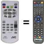 Télécommande équivalente JVC RM-RK520