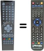 Télécommande équivalente REMCON575