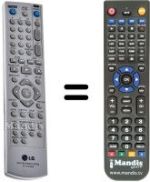 Replacement remote control LG 6711R1P090S