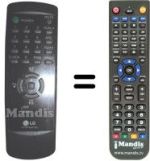 Télécommande équivalente LG 6710V00017E