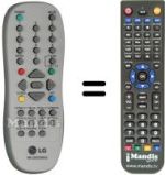 Télécommande équivalente LG MKJ30036802