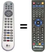 Replacement remote control LG AKB30377805