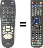 Gleichwertige Fernbedienung JVC HR-J656
