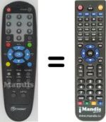 Replacement remote control MUSTEK DVB-T350
