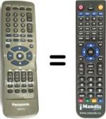 Replacement remote control Panasonic N2QAKB000031