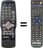 Replacement remote control Orion 07660BM070
