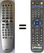 Télécommande équivalente Philips DVD-R725 / 00