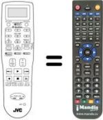 Replacement remote control JVC PQ21831D