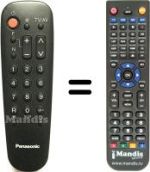 Replacement remote control Panasonic TC-14S1RF