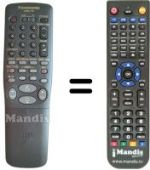 Télécommande équivalente Panasonic VEQ2213