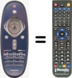 Télécommande équivalente Philips 42PFL7655M / 08