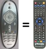 Télécommande équivalente Philips 32PFL7675H / 12