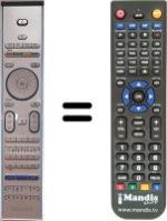 Télécommande équivalente Philips 50PF9631D / 10