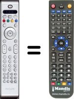 Replacement remote control Philips 32PF5531D