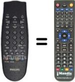 Télécommande équivalente RC0764 / 01