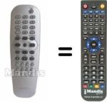 Replacement remote control Philips 996500026793