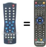 Télécommande équivalente Philips 21HT5403 / 01Z