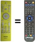 Télécommande équivalente Philips 20HT3153 / 01