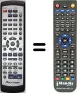 Télécommande équivalente Pioneer XV-DV360