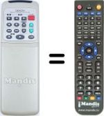 Télécommande équivalente RC-846