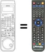 Télécommande équivalente Aiwa HV-F150