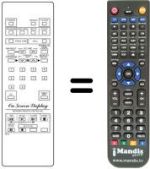 Télécommande équivalente RC-U