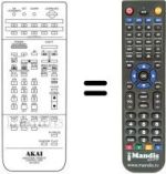 Télécommande équivalente RC-V67A
