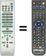 Télécommande équivalente Hitachi 20349162