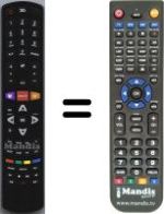 Télécommande équivalente Thomson 42 FU 5553