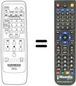 Télécommande équivalente JVC RC5205MX