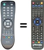 Replacement remote control RC750