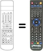 Télécommande équivalente RC8077 / VE
