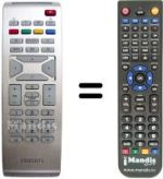 Replacement remote control RCFE05ZAU-00