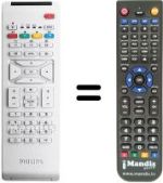 Télécommande équivalente Philips 26PF3321 / 10