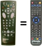 Replacement remote control Thomson 10614460