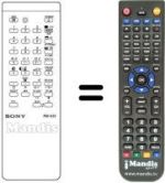 Télécommande équivalente Sony RM-635