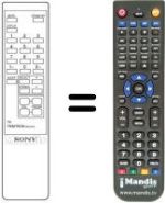 Télécommande équivalente Sony KV-1434M3