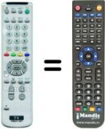 Télécommande équivalente RM837