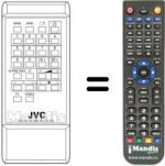 Replacement remote control JVC RM-C408F