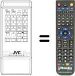 Replacement remote control JVC RM-C430