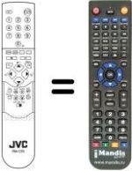 Télécommande équivalente JVC AV28X25