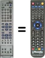 Télécommande équivalente JVC RM-SDR011E