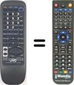 Télécommande équivalente JVC RM-SED452TRU
