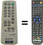 Replacement remote control Sony HCD-EP313