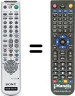 Replacement remote control Sony SLV-SX720D