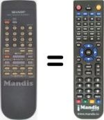 Replacement remote control RRMCG0009AJ
