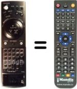 Replacement remote control Sharp RRMCG0032AJSA