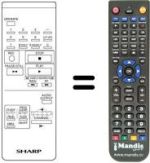 Télécommande équivalente Sharp RRMCG0230GESA