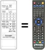 Télécommande équivalente RRMCG0318GE